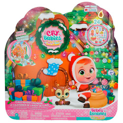 CRY BABIES KALENDARZ ADVENTOWY LALKA MIKOŁAJ RENIFER AKCESORIA