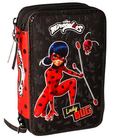 BIEDRONKA I CZARNY KOT PIÓRNIK TRZYKOMOROWY