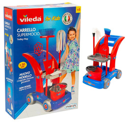 VILEDA ZESTAW DO SPRZĄTANIA DLA DZIECI WÓZEK MOP WIADRO ZABAWKA
