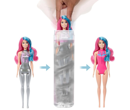 Barbie Color Reveal Lalka Seria Disco Kowbojka