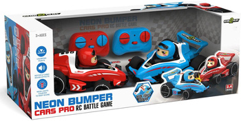 AUTO ZDALNIE STEROWANE CARS PRO NEON BUMPER F1 GEAR 2 PLAY CZERWONY NIEBIES