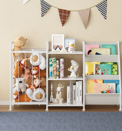 REGAŁ ORGANIZER NA ZABAWKI POJEMNIKI SZAFKA DZIECI KSIĄŻKI KOSZ NA PLUSZAKI