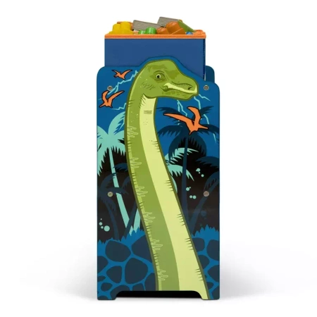 DINOZAURY REGAŁ POJEMNIKI ZABAWKI ORGANIZER DZIECI