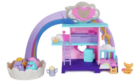 HATCHIMALS ZESTAW ŻŁOBEK 4 FIGURKI SAMOWYKLUWAJĄCE SIĘ JAJKA AKCESORIA