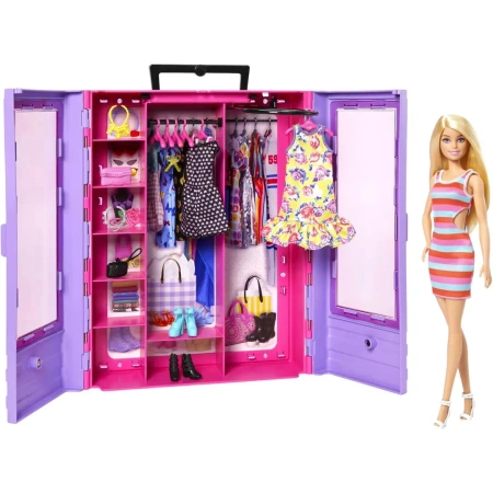 BARBIE SZAFA NA UBRANKA GARDEROBA LALKA Ubranka dla lalki Barbie HJL66