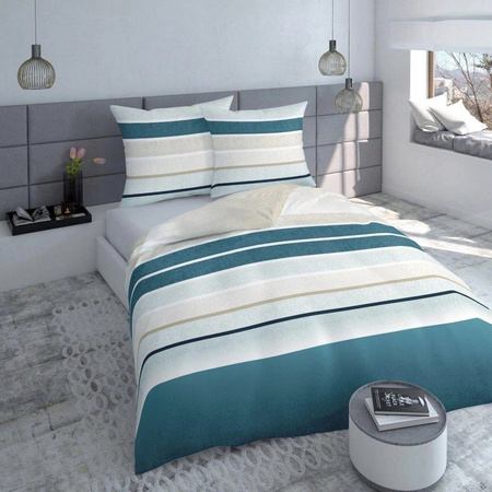 EKSKLUZYWNA PASKI PASY NIEBIESKA POŚCIEL 160X200