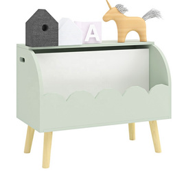 REGAŁ MIĘTOWY POJEMNIK NA ZABAWKI SKRZYNIA DZIECI MIĘTA PASTELOWY