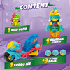 Super Things  Zings Superthings Pojazd TURBO ICE + Kazoom KID Figurki Cone