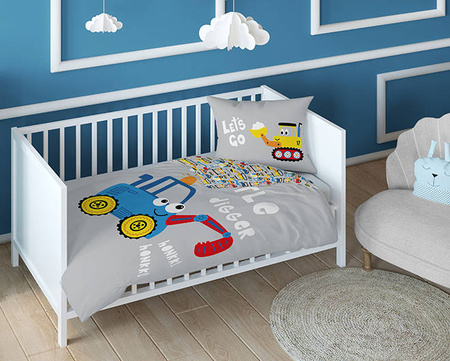 KOPARKI KOPARKA POŚCIEL 135X100 DZIECI DWUSTRONNA