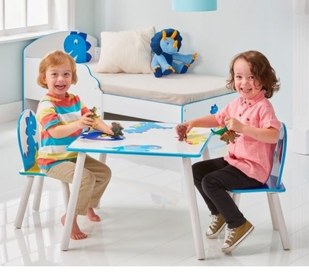 DINOZAURY DINOZAUR DINO STÓŁ STOLIK KRZESŁA