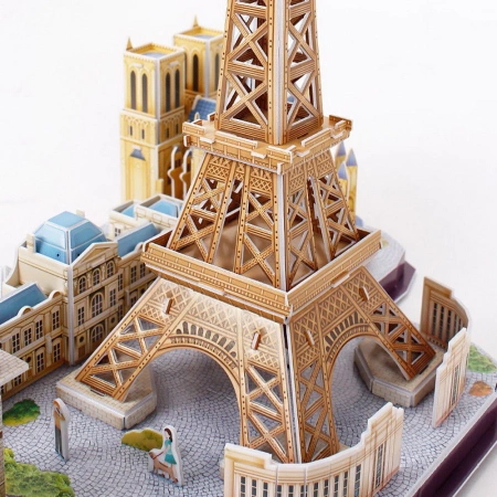 CUBIC FUN PUZZLE 3D PRZESTRZENNE CITY LINE Paris PARYŻ WIEŻA EIFFLA 114 EL