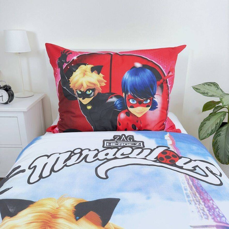 MIRACULUM BIEDRONKA I CZARNY KOT POŚCIEL DZIECIĘCA 140X200