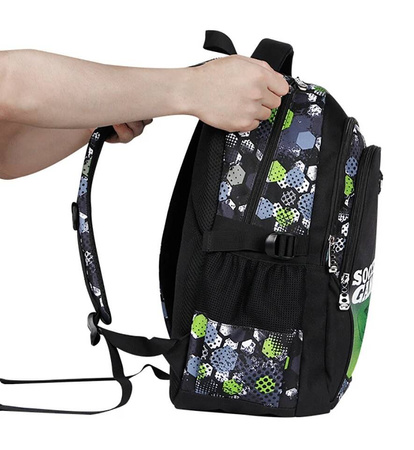 PIŁKA FOOTBALL PLECAK W PIŁKI SZKOLNY TORNISTER DZIECI A4