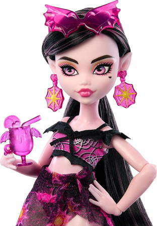 MONSTER HIGH WYSPA STRASZY-RAJ LALKA MODOWA DRACULAURA + AKCESORIA DODATKI