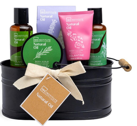 IDC ZESTAW PREZENTOWY KOSMETYKI DO KĄPIELI I CIAŁA SPA ZESTAW NATURAL OIL