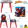 SPIDERMAN PAJĄK STOLIK STÓŁ DREWNIANY 2 KRZESŁA DLA DZIECI MEBLE DO POKOJU