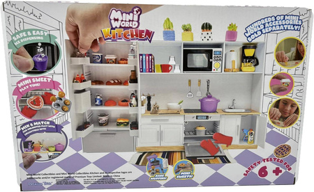 MINI WORLD KITCHEN DUŻA KUCHNIA AKCESORIA JEDZENIE MINI FOOD