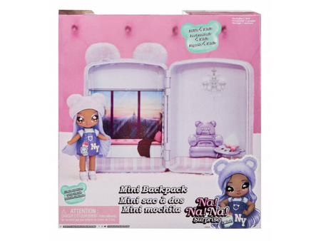 Minilalka Na! Na! Na! Surprise MGA Plecak + Lalka City Bear Zestaw