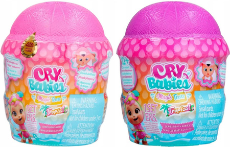 CRY BABIES MAGIC TEARS TROPICAL MUSZLA ŁZY Z PIANY LALECZKA PŁACZE