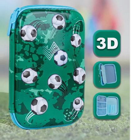 PIŁKA NOŻNA FOOTBALL PIÓRNIK SZKOLNY 3D DZIECI POP IT GRATIS