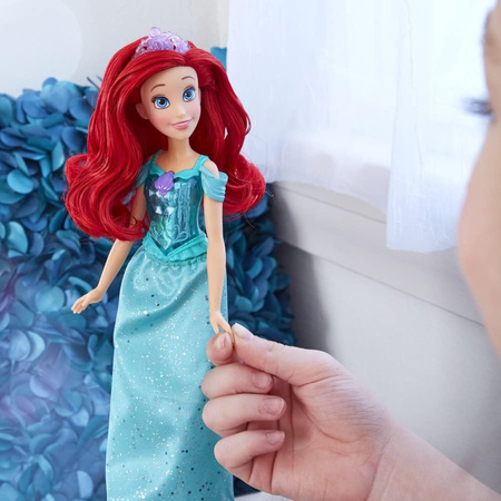 LALKA ARIEL KSIĘŻNICZKI DISNEY HASBRO RUCHOME ELEMENTY + AKCESORIA Arielka