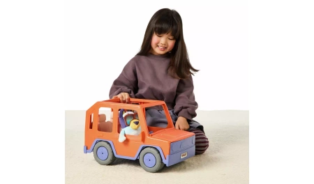 MOOSE TOYS Bluey Buddies Big Heeler 4WD Pojazd i Maskotka DUŻE AUTO
