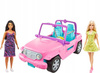 MATTEL ZESTAW SAMOCHÓD TERENOWY JEEP AUTO BARBIE + DWIE LALKI GVK02