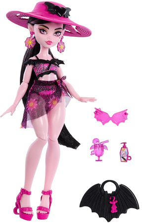 MONSTER HIGH WYSPA STRASZY-RAJ LALKA MODOWA DRACULAURA + AKCESORIA DODATKI