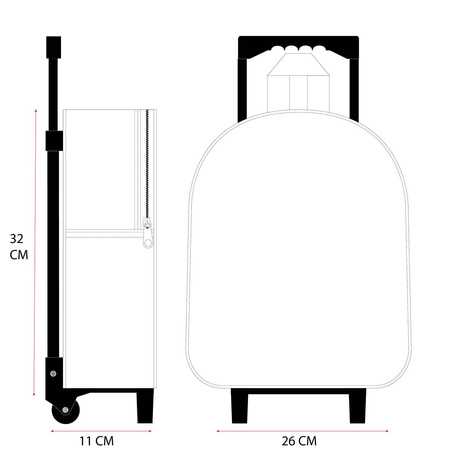 MONSTER HIGH WALIZKA 3D NA KÓŁKACH PLECAK DLA DZIECI