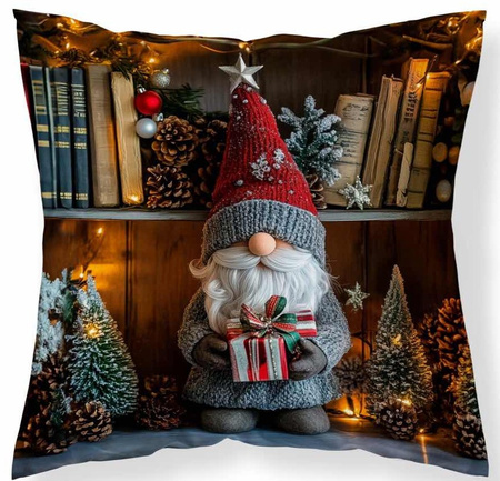 Poduszka Jasiek 40x40 Ozdobna Skrzat Choinka Prezent Świąteczna + Wkład