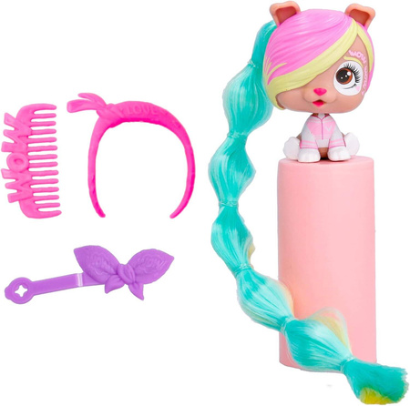VIP PETS MINI FANS BOW POWER S5 LALKA PIESEK FIGURKA Długie Włosy CHLOE