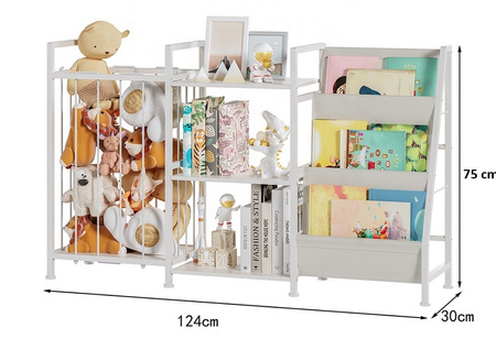 REGAŁ ORGANIZER NA ZABAWKI POJEMNIKI SZAFKA DZIECI KSIĄŻKI KOSZ NA PLUSZAKI