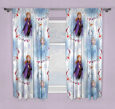 KRAINA LODU 2 ANNA ELSA Zasłony ZASŁONKI 2 SZTUKI