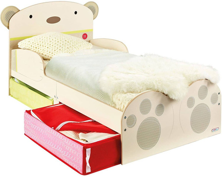 MIŚ MISIE ŁÓŻKO ŁÓŻECZK DREWNIANE SZUFLADY DZIECI