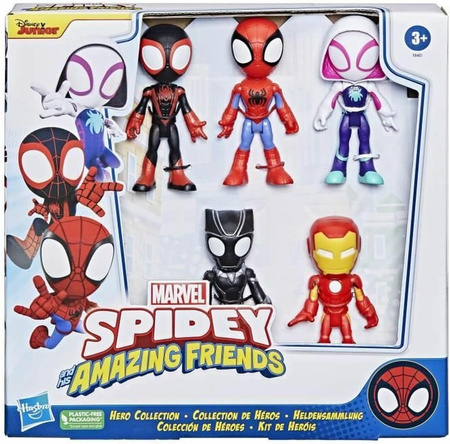 SPIDEY FIGURKI Superkumple 5 figurek Ghost Spider Black Panther Miles