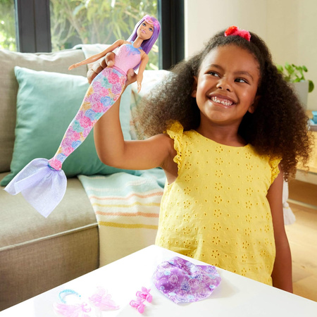 Lalka BARBIE 3 w 1 MAGICZNA WRÓŻKA Księżniczka Syrenka JCP74