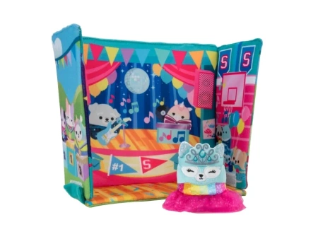 Squishville SQUISHMALLOWS ZESTAW SZKOLNE DNI Scenka 2w1+ MASKOTKI