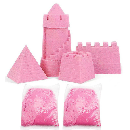 PIASEK KINETYCZNY 2 KG PIASKOWNICA FOREMKI 100 SZT