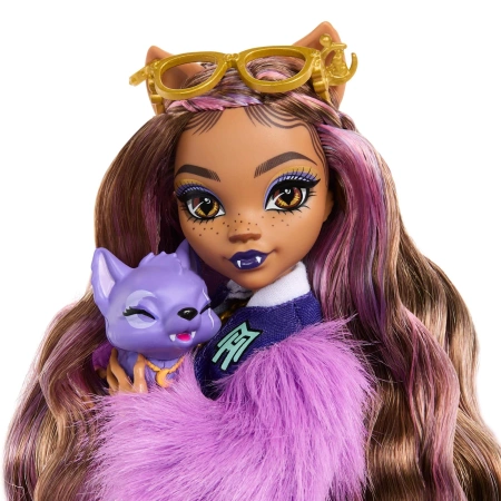 LALKA MONSTER HIGH CLAWDEEN WOLF AKCESORIA Zwierzątko Crescent HRP65