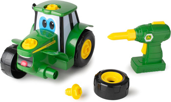 TOMY JOHN DEERE ZBUDUJ TRAKTOR JOHNNY 46655 WKRĘTARKA ZESTAW MAJSTERKOWANIA