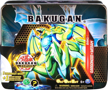 BAKUGAN LEGENDS BAKU-TIN PUSZKA KOLEKCJONERSKA 2 FIGURKI GARGANOID WEBAM