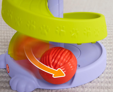 FISHER PRICE PETS KOCIA WIEŻA Z PIŁECZKAMI CENTRUM ZABAW SENSORYCZNE 9m+