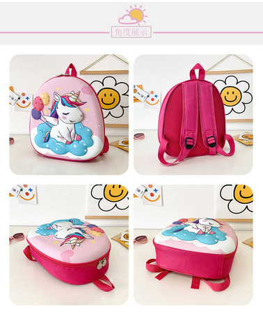 JEDNOROŻEC PLECAK PLECACZEK 3D PRZEDSZKOLA DZIECI