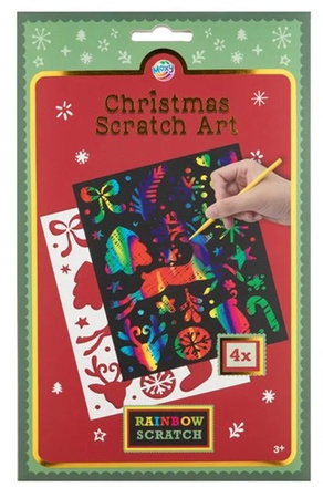 ŚWIĘTA MIKOŁAJ RENIFERY ŚWIĄTECZNA WYDRAPYWANKA SZABLONY SCRATCH RYSIK