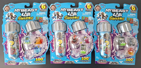 MrBeast Lab Swarms Seria 3 z Niespodzianka i Limitowanymi Figurkami 6 Pack