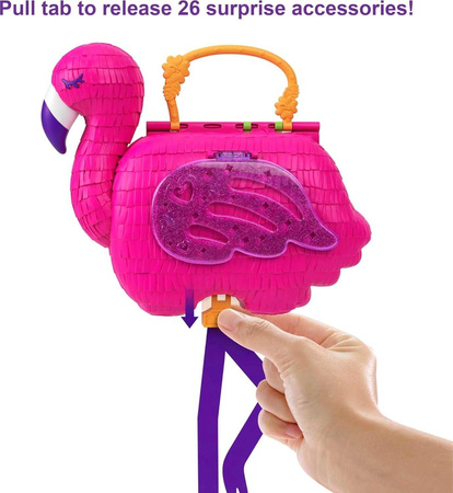 Polly Pocket PINIATA FLAMING ZESTAW 26 Niespodzianek HJN76