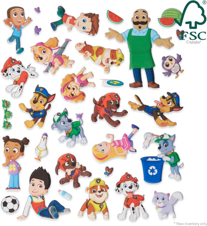 PSI PATROL Zabawka do auta Naklejki WYPUKŁE PUFFY Melissa Wyklejanka