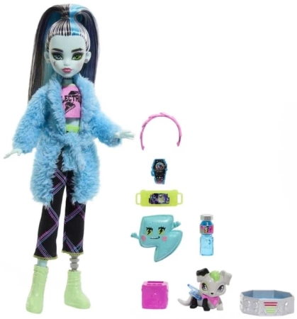 LALKA Monster High Piżama Party FRANKIE STEIN MATTEL CREEPOVER HKY68