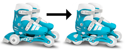 ROLKI WROTKI 2W1 ROLKO-WROTKI REGULOWANE 27-30 DLA DZIECKA