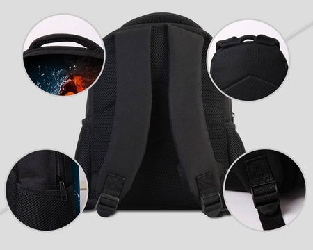 PIŁKA FOOTBALL PLECAK SZKOLNY KIESZONKI WODOODPORN